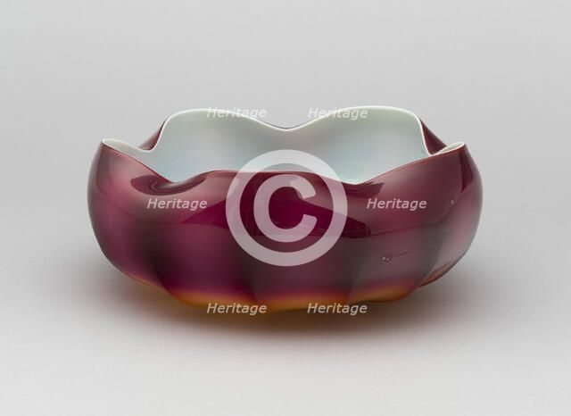 Bowl, c. 1886. Creator: New England Glass Company.