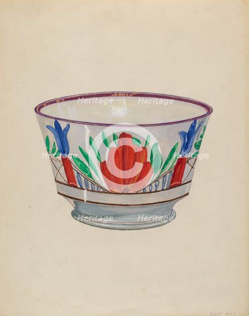 Bowl, c. 1936. Creator: John Cutting.
