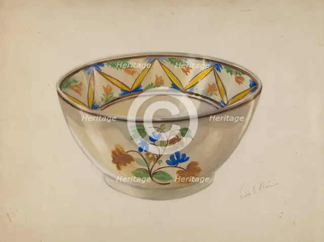 Bowl, c. 1936. Creator: Marie Alain.