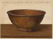 Bowl, c. 1937. Creator: John Matulis