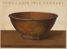 Bowl, c. 1937. Creator: John Matulis