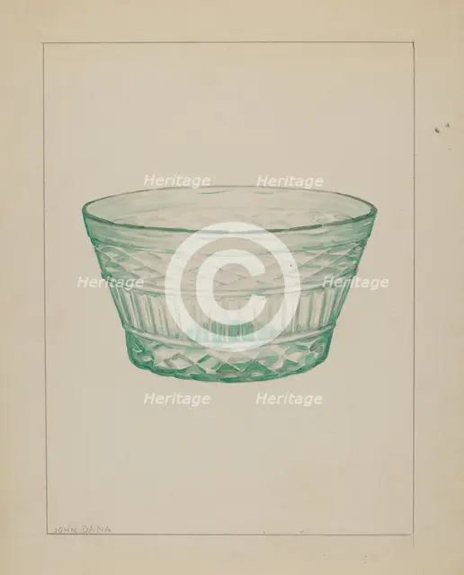 Bowl, c. 1937. Creator: John Dana.