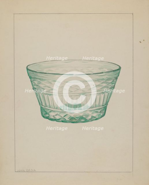 Bowl, c. 1937. Creator: John Dana.