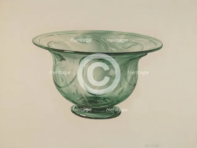 Bowl, c. 1938. Creator: Van Silvay.