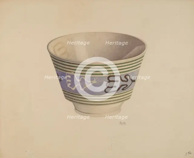 Bowl, c. 1938. Creator: Edward White.