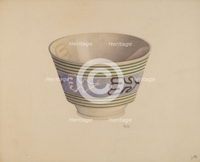 Bowl, c. 1938. Creator: Edward White.