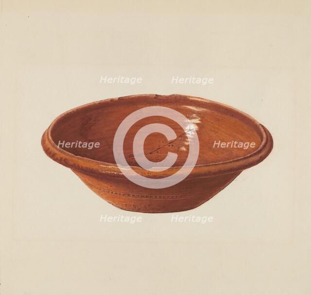Bowl, c. 1939. Creator: Wilford H. Shurtliff.