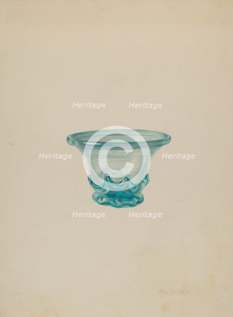 Bowl, c. 1940. Creator: Van Silvay.