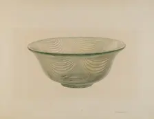 Bowl, c. 1941. Creator: Van Silvay