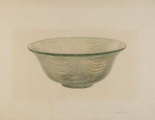 Bowl, c. 1941. Creator: Van Silvay