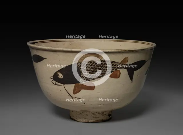 Bowl: Cizhou ware, 1368- 1644. Creator: Unknown.