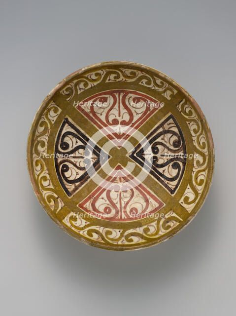 Bowl Decorated in the 'Beveled Style', present-day Uzbekistan, 10th century. Creator: Unknown.