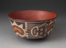 Bowl Depicting Composite Feline and Serpent, 180 B.C./A.D. 500. Creator: Unknown