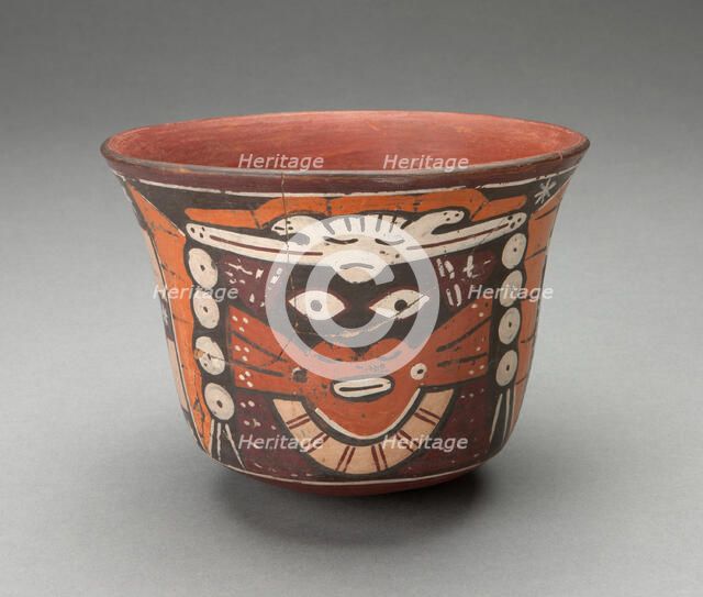 Bowl Depicting Costumed Ritual Performer, 180 B.C./A.D. 500. Creator: Unknown.