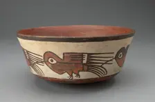 Bowl Depicting a Row of Hummingbirds, 180 B.C./A.D. 500. Creator: Unknown