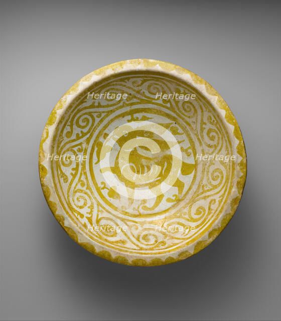 Bowl Depicting a Running Hare, Egypt, first quarter 11th century. Creator: Unknown.