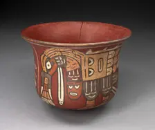 Bowl Depicting Abstract Birds with Personfied Elements, 180 B.C./A.D. 500. Creator: Unknown
