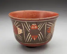 Bowl Depicting Abstract Insects, Probably Spiders, 180 B.C./A.D. 500. Creator: Unknown