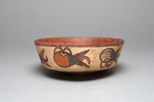 Bowl Depicting Abstract Motifs, Possibly Representing Sprouting Seeds, 180 B.C./A.D. 500. Creator: Unknown