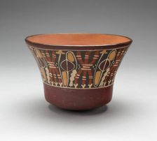 Bowl Depicting Bound Lances and Slings, 180 B.C./A.D. 500. Creator: Unknown