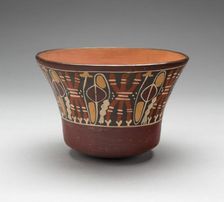 Bowl Depicting Bound Lances and Slings, 180 B.C./A.D. 500. Creator: Unknown
