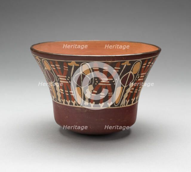 Bowl Depicting Bound Lances and Slings, 180 B.C./A.D. 500. Creator: Unknown.