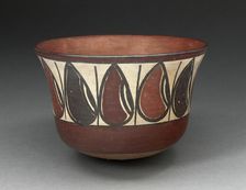 Bowl Depicting Band of Abstract Beans or Seeds, 180 B.C./A.D. 500. Creator: Unknown