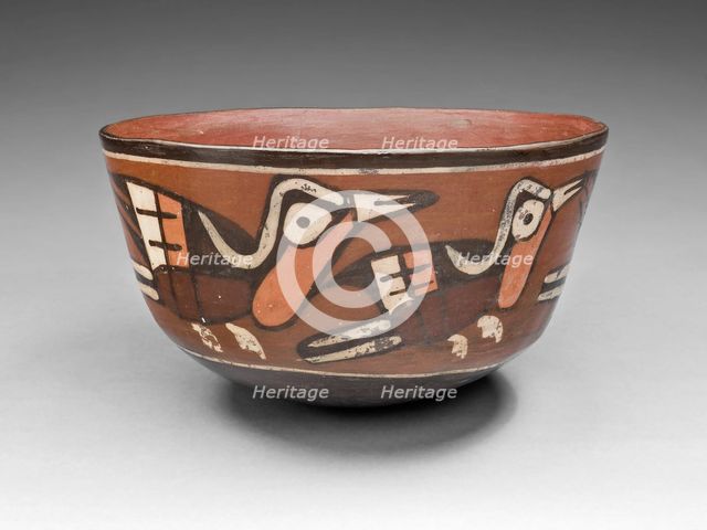 Bowl Depicting Birds, 180 B.C./A.D. 500. Creator: Unknown.