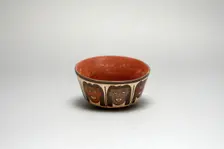 Bowl Depicting Human Heads, Likely Trophy Heads, 180 B.C./A.D. 500. Creator: Unknown