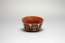 Bowl Depicting Human Heads, Likely Trophy Heads, 180 B.C./A.D. 500. Creator: Unknown