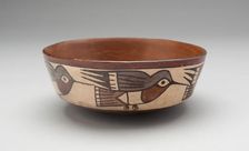 Bowl Depicting Hummingbirds, 180 B.C./A.D. 500. Creator: Unknown