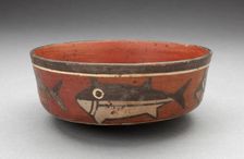Bowl Depicting Shark or Killer Whale, 180 B.C./A.D. 500. Creator: Unknown