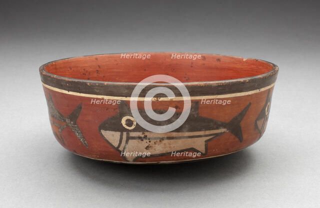 Bowl Depicting Shark or Killer Whale, 180 B.C./A.D. 500. Creator: Unknown.