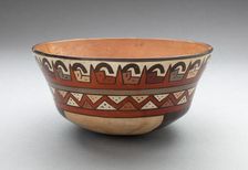 Bowl Depicting Rows Containing Repeated Geometric Motifs, 180 B.C./A.D. 500. Creator: Unknown