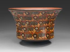 Bowl Depicting Rows of Spotted Birds, 180 B.C./A.D. 500. Creator: Unknown