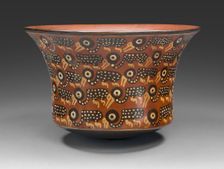Bowl Depicting Rows of Spotted Birds, 180 B.C./A.D. 500. Creator: Unknown
