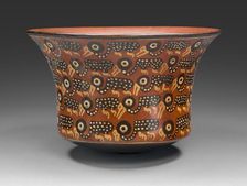 Bowl Depicting Rows of Spotted Birds, 180 B.C./A.D. 500. Creator: Unknown
