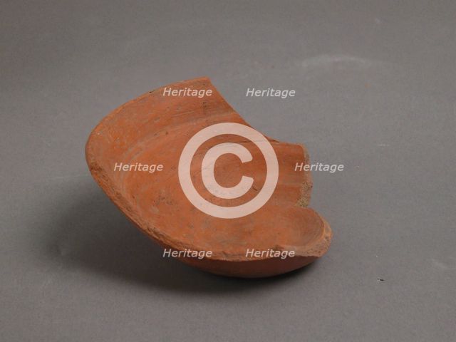 Bowl Fragment, Coptic, 4th-7th century. Creator: Unknown.