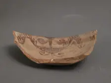 Bowl Fragment, Coptic, 4th-7th century. Creator: Unknown