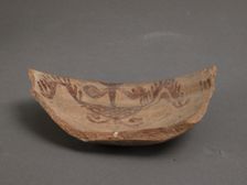 Bowl Fragment, Coptic, 4th-7th century. Creator: Unknown