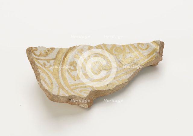 Bowl (fragment), Fatimid period, 11th century. Creator: Unknown.