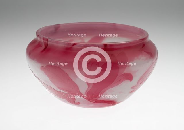 Bowl, France, c. 1900. Creator: Émile Gallé.
