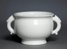 Bowl in Form of Archaic Gu: Dehua Ware, 1600s. Creator: Unknown