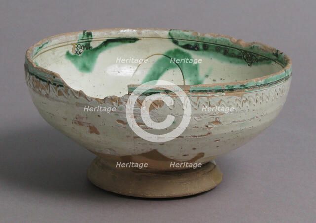 Bowl, Italian or Byzantine, 11th-12th century. Creator: Unknown.