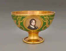 Bowl (Jatte À Fruits Hémisphérique) With Portraits Of Catherine The Great Of Russia (1729..., 1812. Creator: Unknown