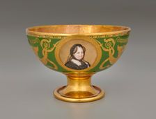 Bowl (Jatte À Fruits Hémisphérique) With Portraits Of Catherine The Great Of Russia (1729..., 1812. Creator: Unknown