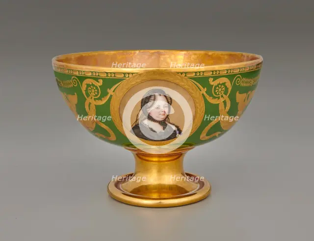 Bowl (Jatte À Fruits Hémisphérique) With Portraits Of Catherine The Great Of Russia (1729..., 1812. Creator: Unknown.