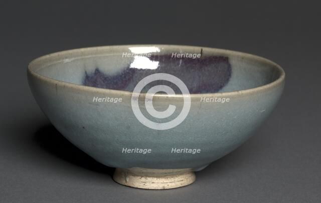 Bowl: Jun Ware, 1200s-1300s. Creator: Unknown.