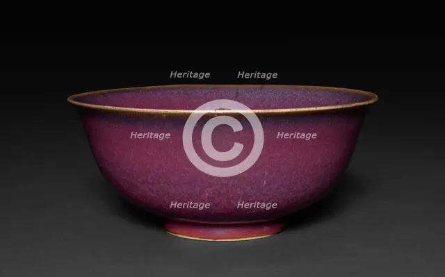 Bowl: Jun ware, 14th-15th Century. Creator: Unknown.