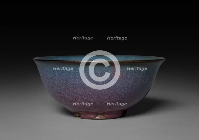Bowl: Jun ware, 14th-15th Century. Creator: Unknown.